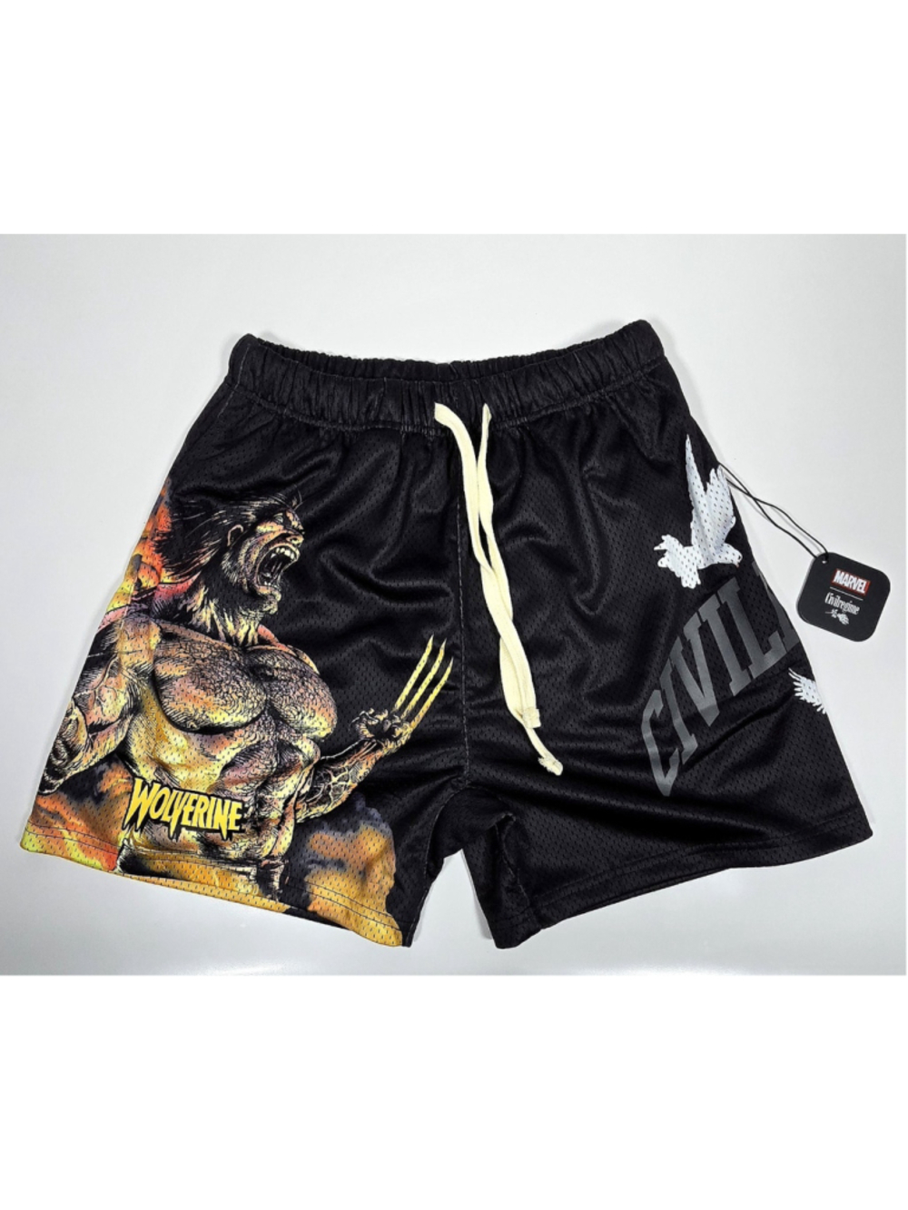 Civil Regime x Marvel Wolverine Mesh Shorts • XS